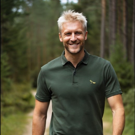 NaturGwand® Poloshirt aus Holz grün